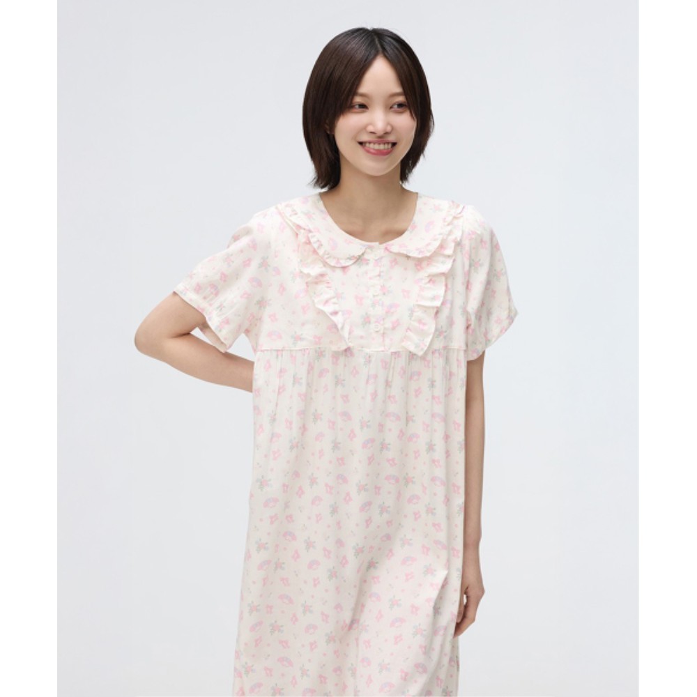 ★SPAO★ Sanrio Characters One Piece Pajamas IVORY SPPPF26U0