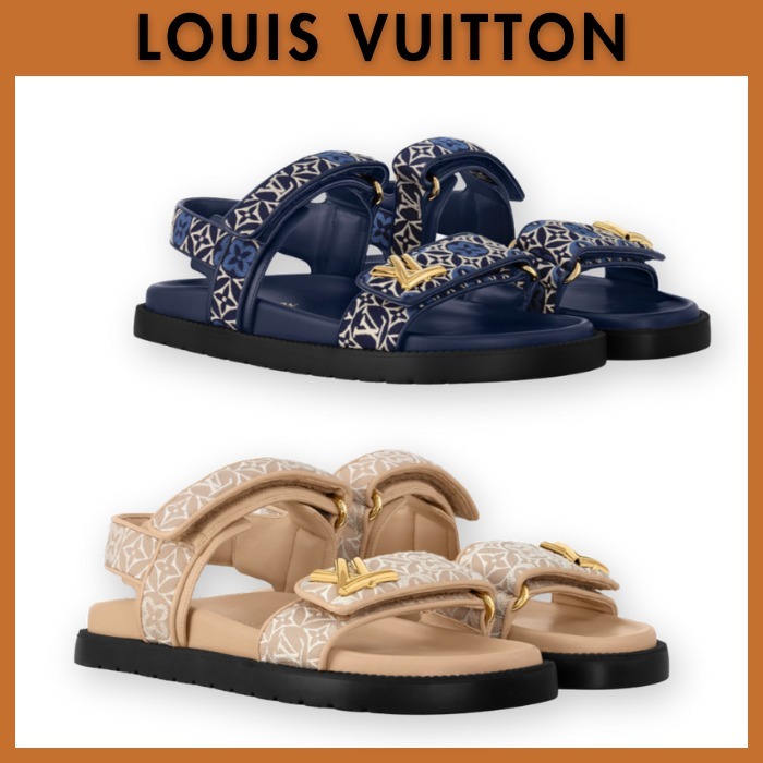 リゾートに映える☆LOUIS VUITTON☆フラットサンダル
