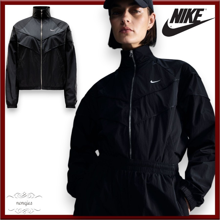 ★NIKE★Loose Woven UVカット フルジップ ジャケット ロゴ