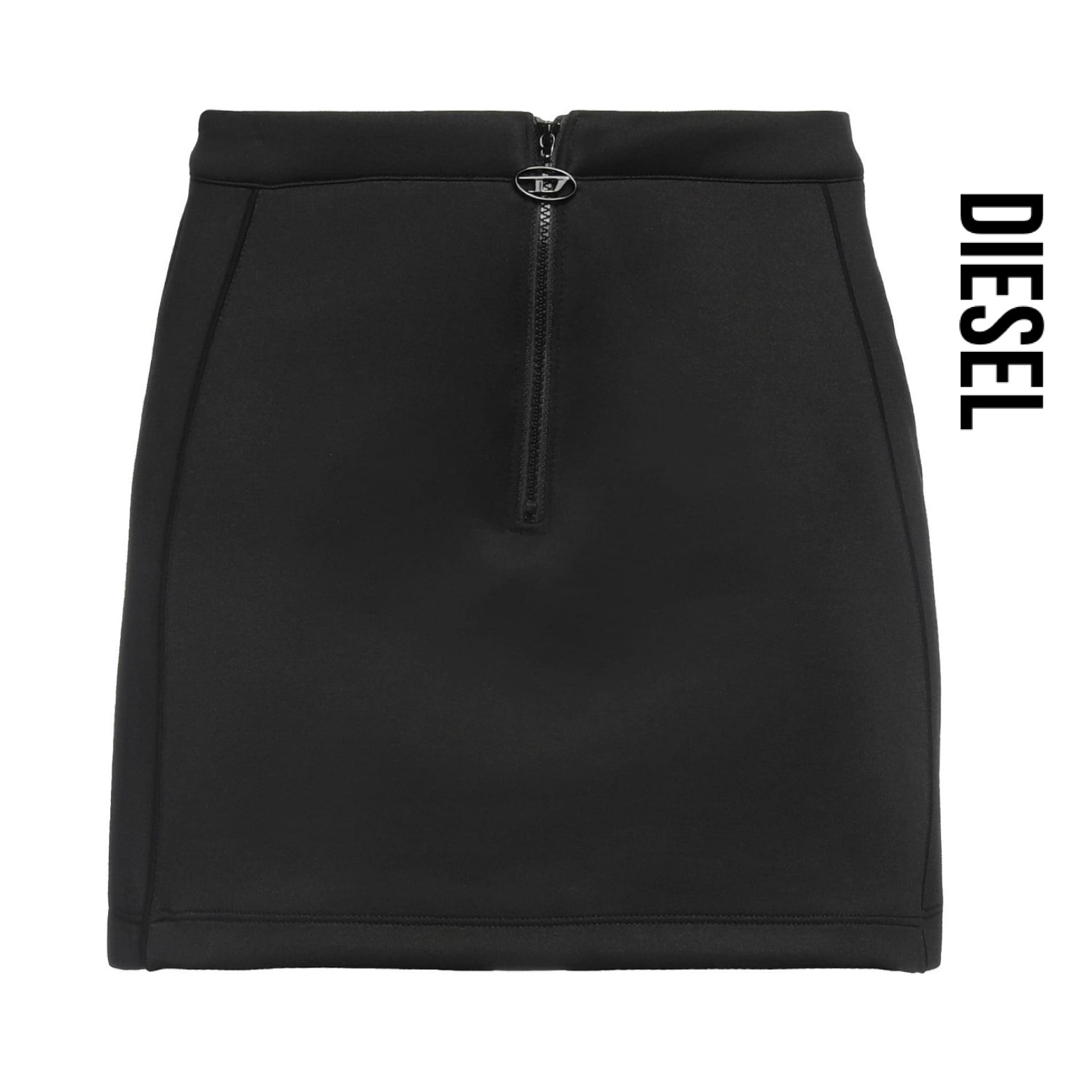 送料関税込み☆DIESEL ロゴ フレア ミニスカート
