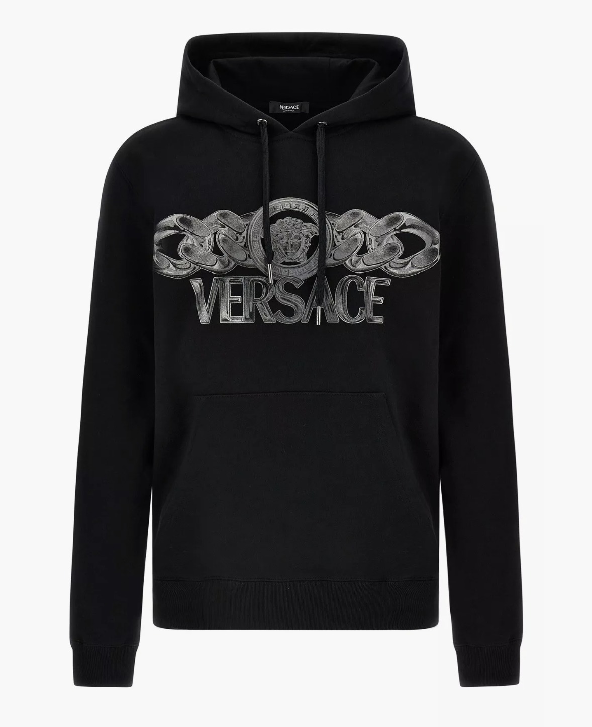 【VERSACE】ブラック スウェットシャツ Medusa on Chain