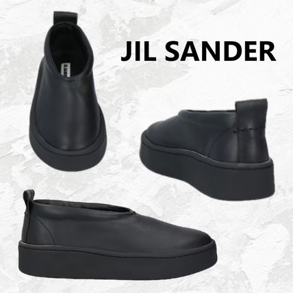 国内送関込】JIL SANDER レザー スリッポン スニーカー (Jil