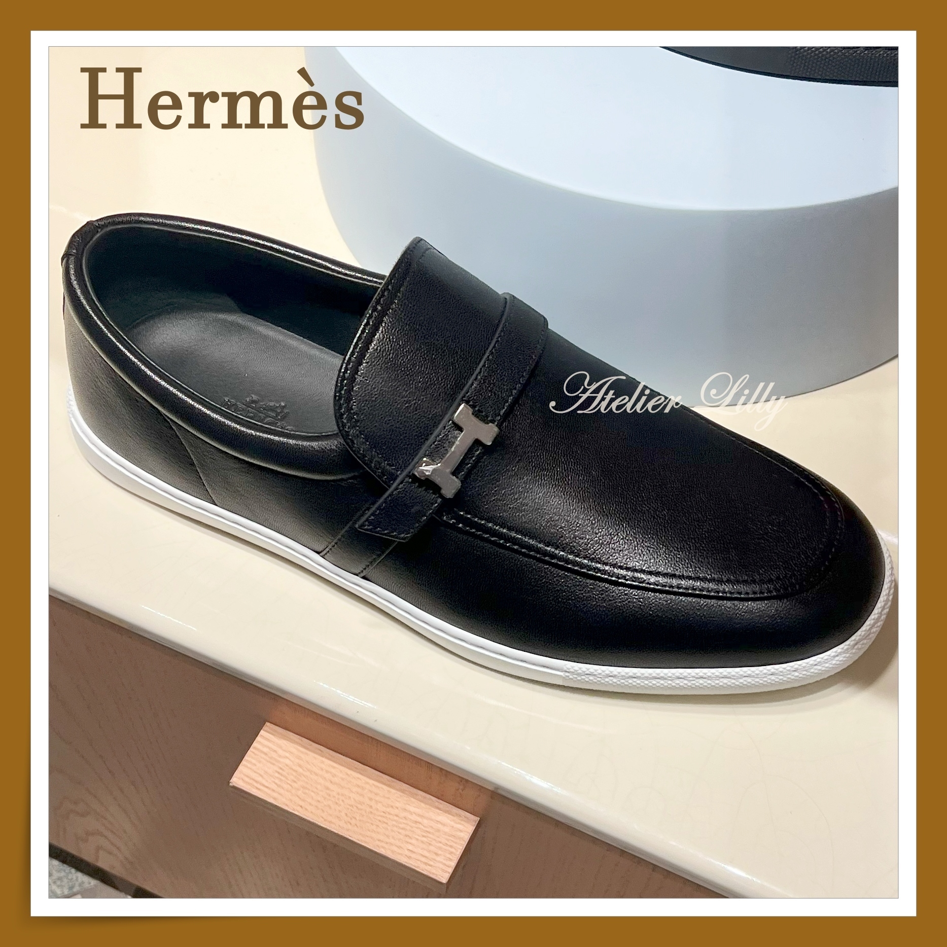 【HERMES】シンプル☆クール Mocassins Like スニーカー メンズ