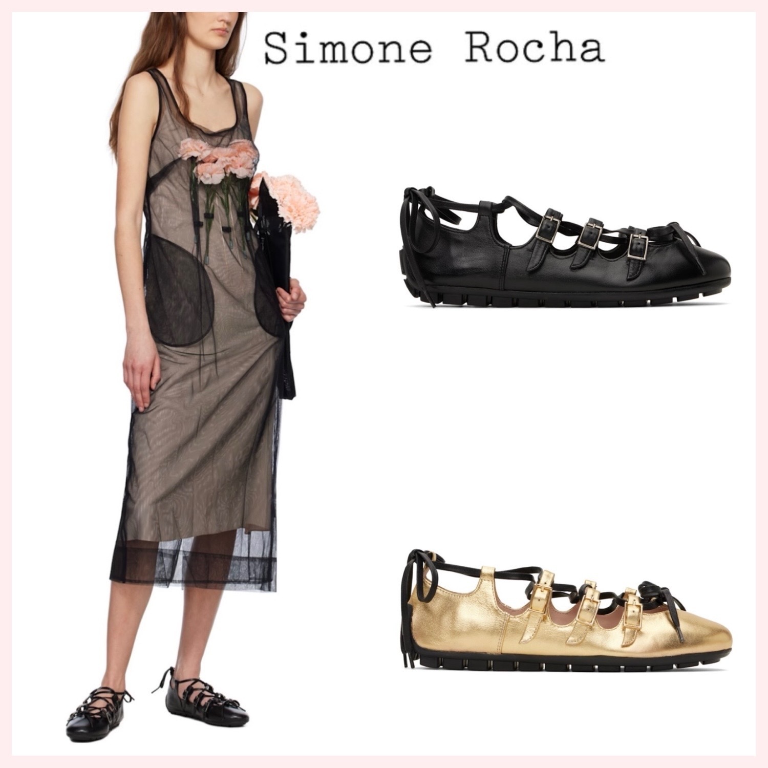 ★Simone Rocha★関税込♪日本未入荷♪Grip ギリ- バレエシュ-ズ
