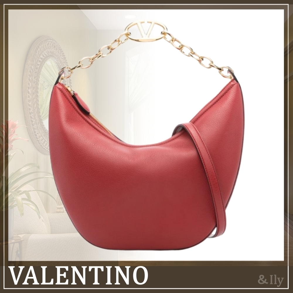 【送関込】VALENTINO☆Medium hobo vlogo moon bag