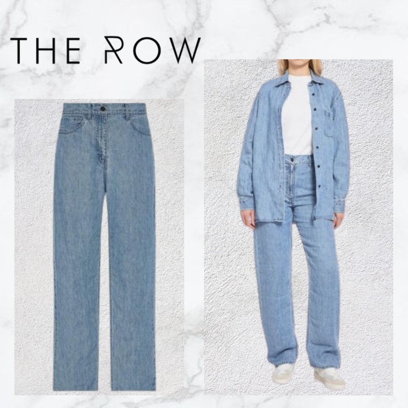 【THE ROW】ザ・ロウ デニム ジーパン リネン ブルー