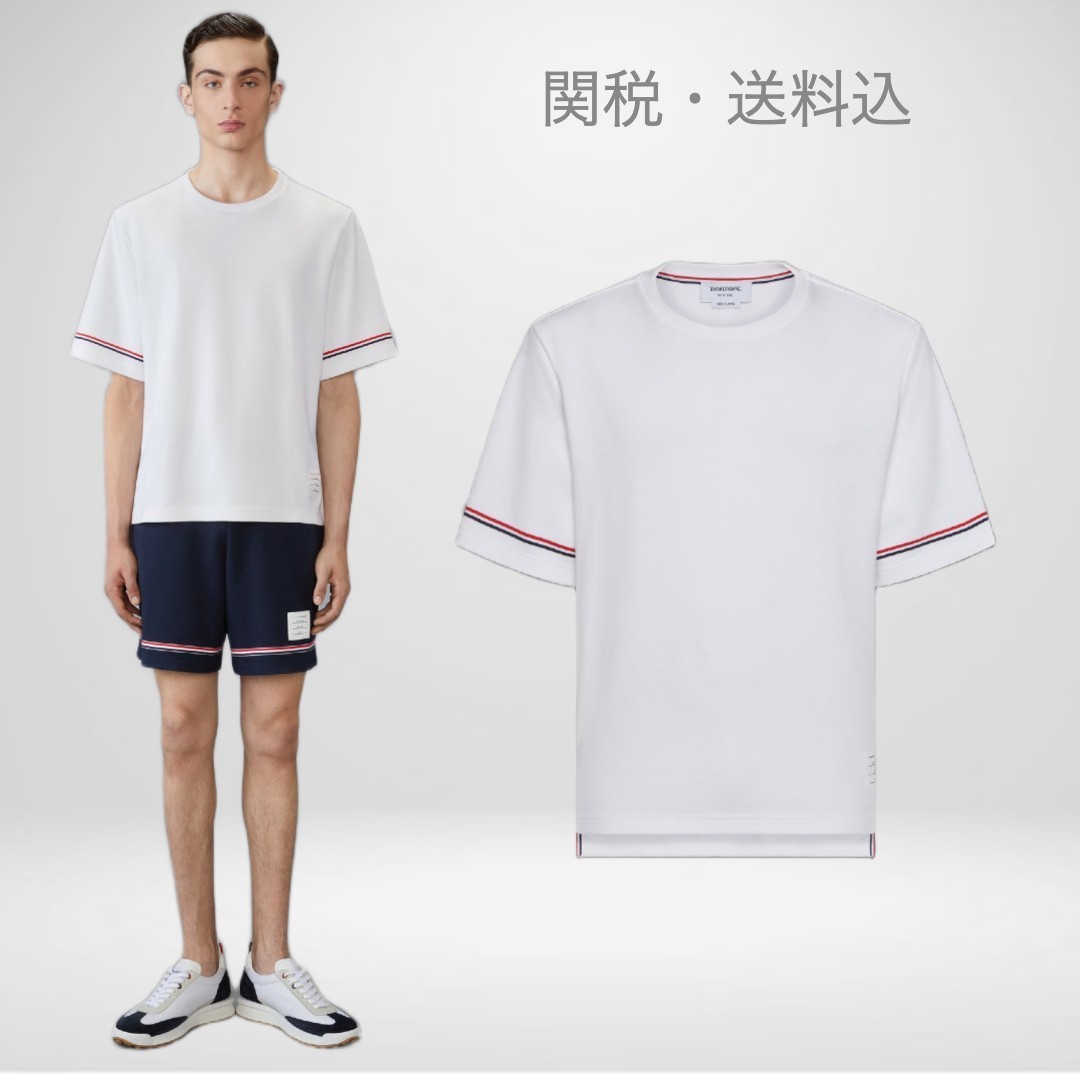 【関税＆送料込】THOM BROWNE コットンTシャツ／定番
