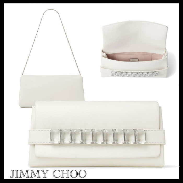 JIMMY CHOO Kya ナッパ クラッチバッグ