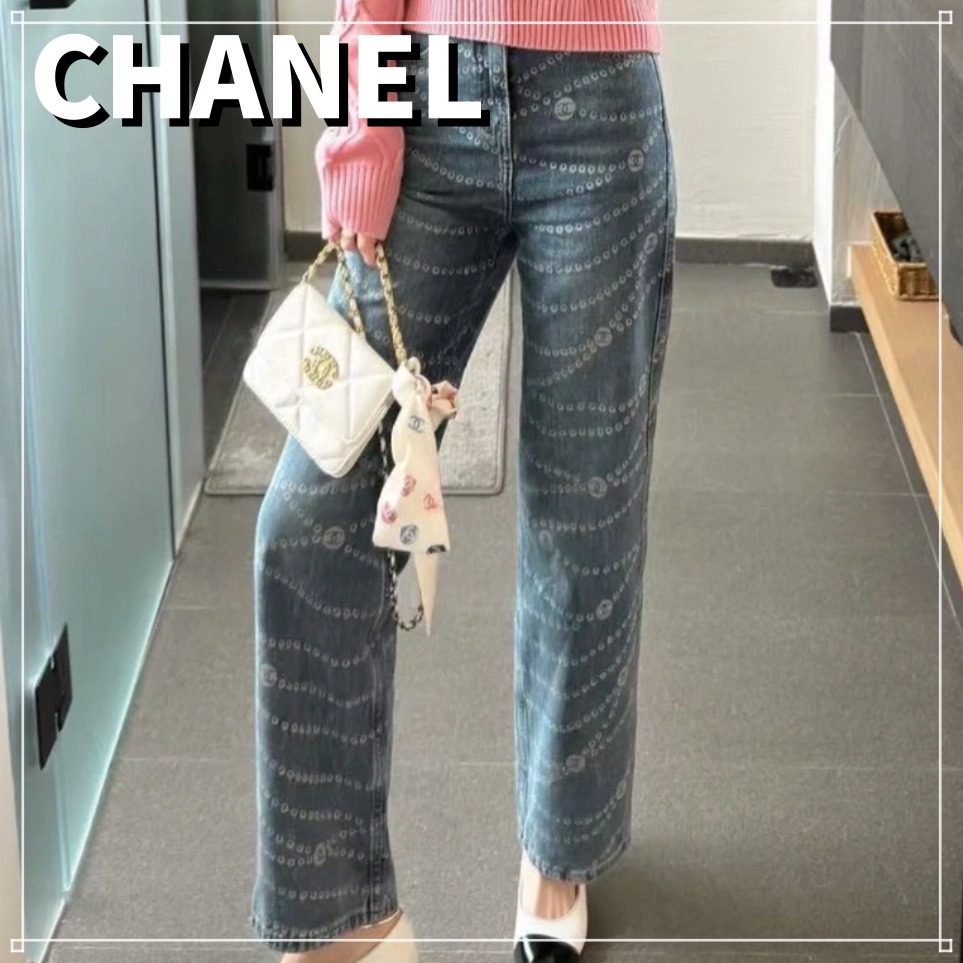 完売必至 CHANEL CCロゴ デニム パンツ カジュアル 新作