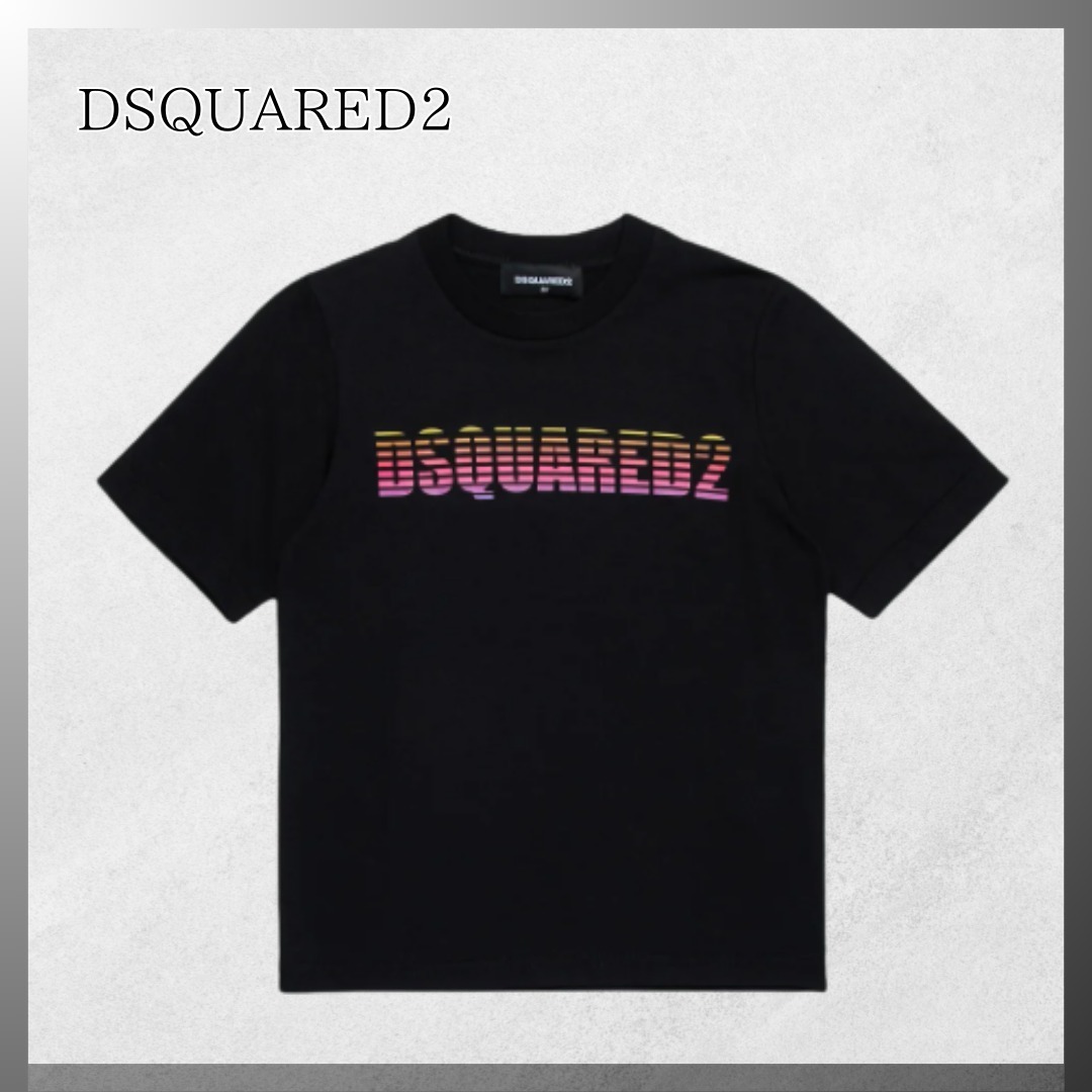DSQUARED2 ◆ ストライプ ロゴ Tシャツ《大人もOK!》
