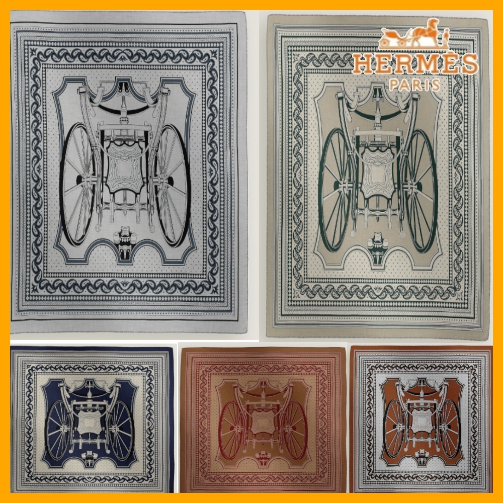 【オシャレ偏差値アップ♪】HERMES カシシル バンダナ