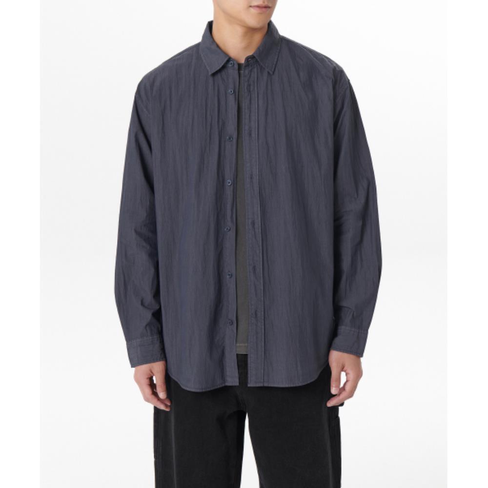★MUSINSA STANDARD★ Relaxed pigment shirt navy MMDSH501-NA