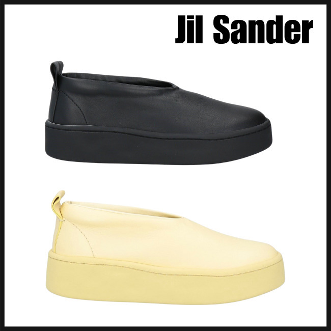 【Jil Sander】ジルサンダー レザー モデルスリッポン ※送関込