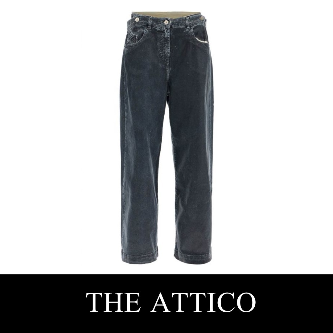 THE ATTICO★ハイウエストネイビーブルーのデニムパンツ★送関込