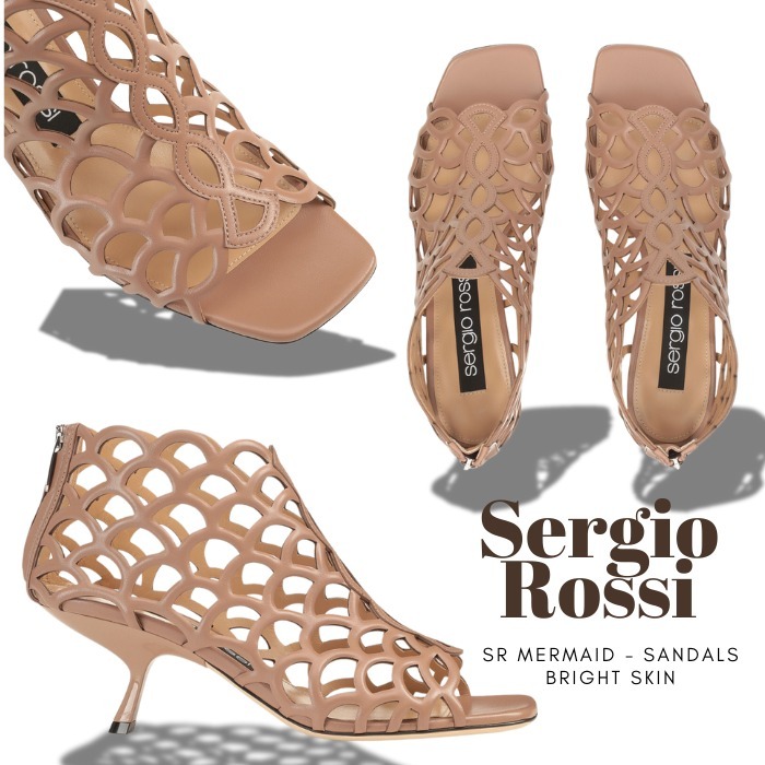 新色★SS25新作【Sergio Rossi】sr Mermaid-Sandals Bright Skin