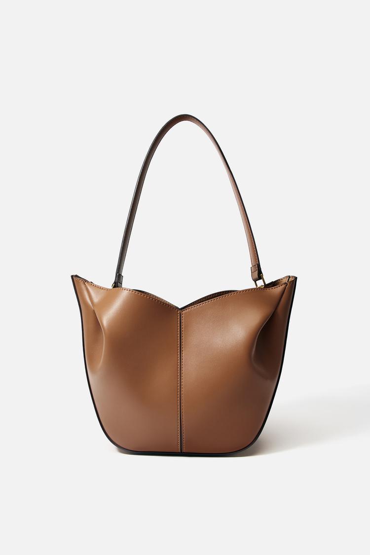 ZARA ギャザー入りハンドバッグ 6220/610 ZARA】ギャザー入りショッパー 6203/610/709 (ZARA/ショルダー