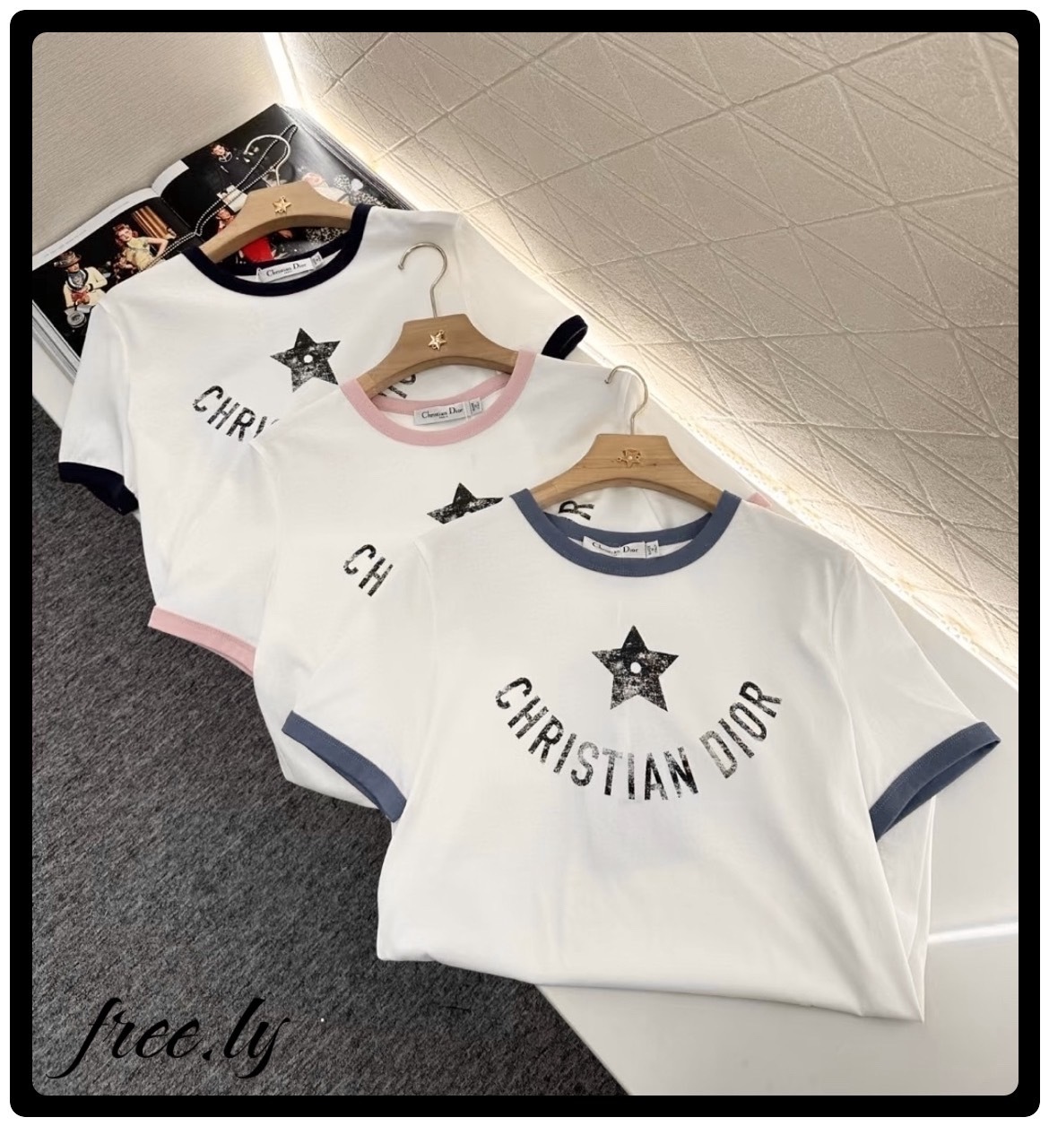 【色違いでリンクコーデも楽しめる一枚♡】DIOR Tシャツ