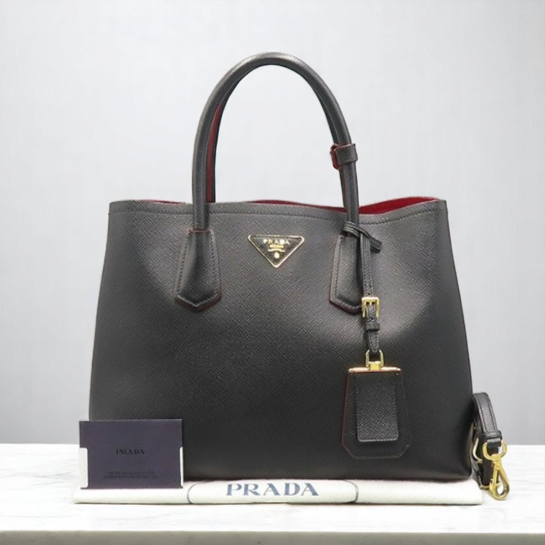 《PRADA》ドゥーブレ トートバッグ 2-WAY 中古