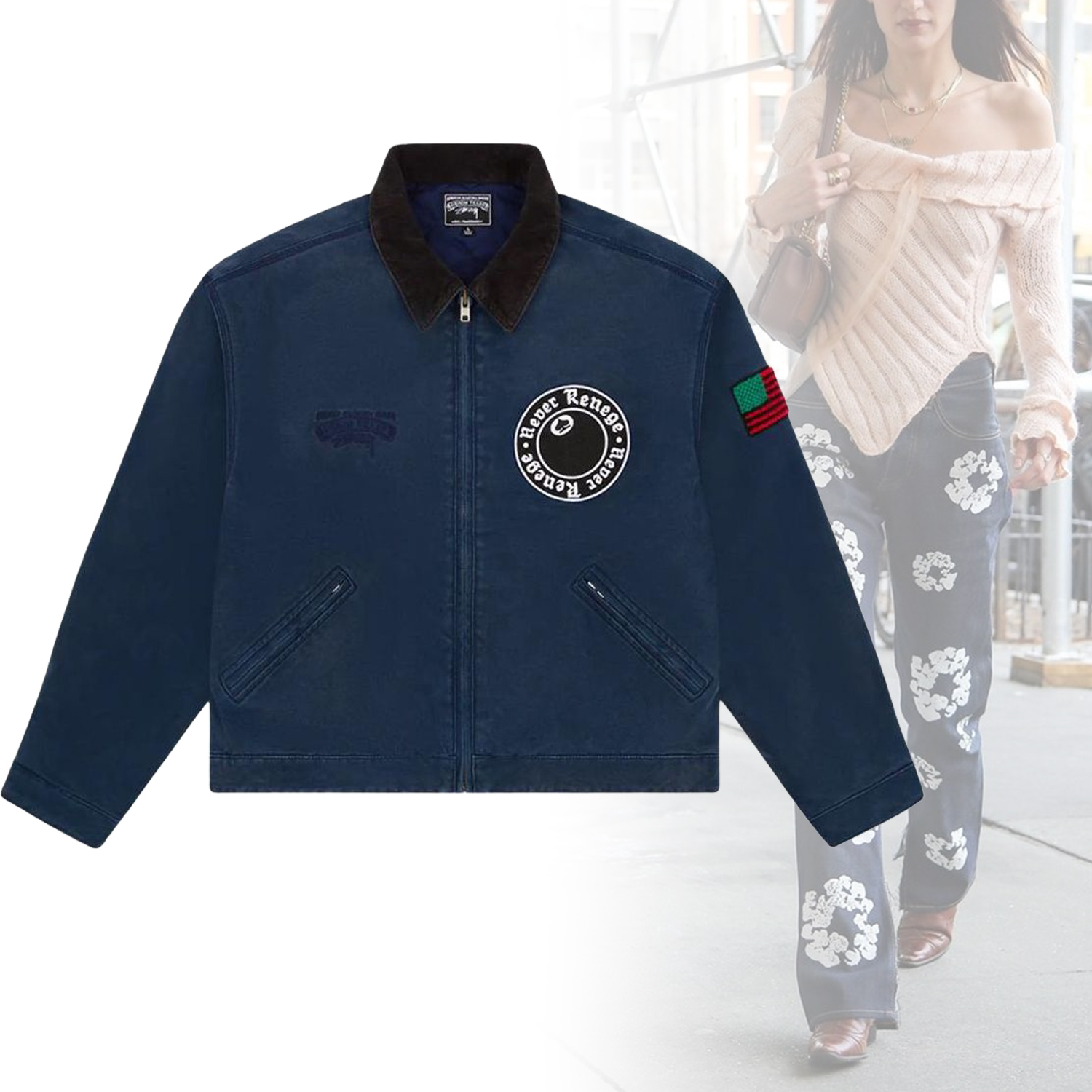 ◆Denim Tears◆ ステューシー ワークジャケット