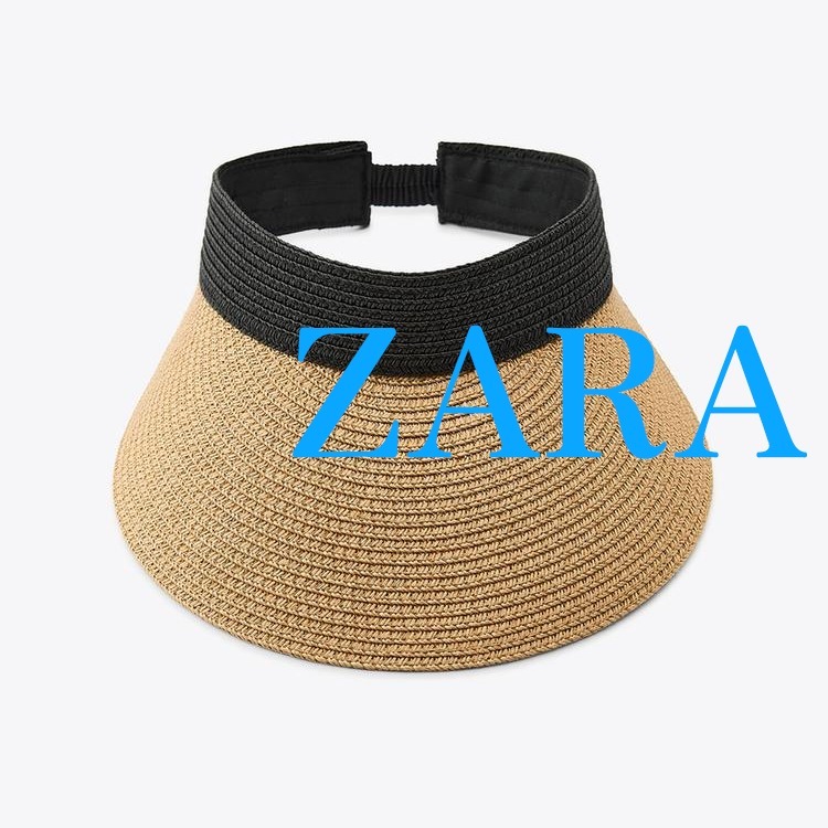 【ZARA】コントラスト ウーブン サンバイザー 3920/131/052