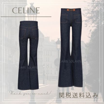 関税送料込★CELINE フランソワーズ ジーンズ デニム CELINE デニム フレア フランソワーズ ジーンズ Blue 関税送料込