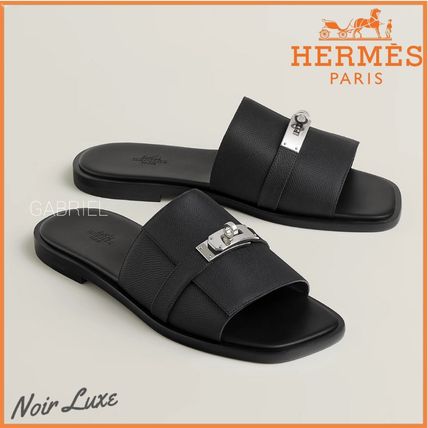 クール【HERMES】上質本革×ケリーバックル☆サンダル Gabriel 高級感♪【HERMES】ケリーバックル Sandales Calas (HERMES