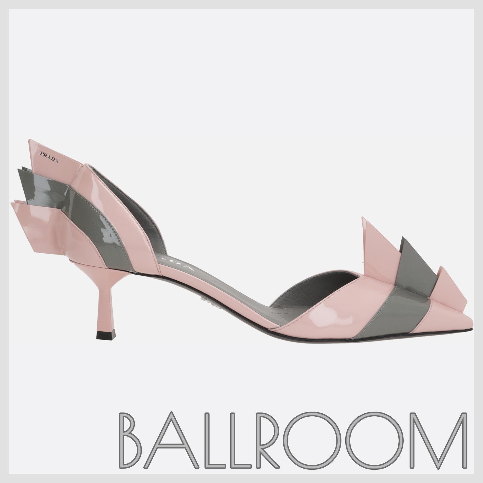 パンプス PRADA BICOLOR PATENT LEATHER PUMPS