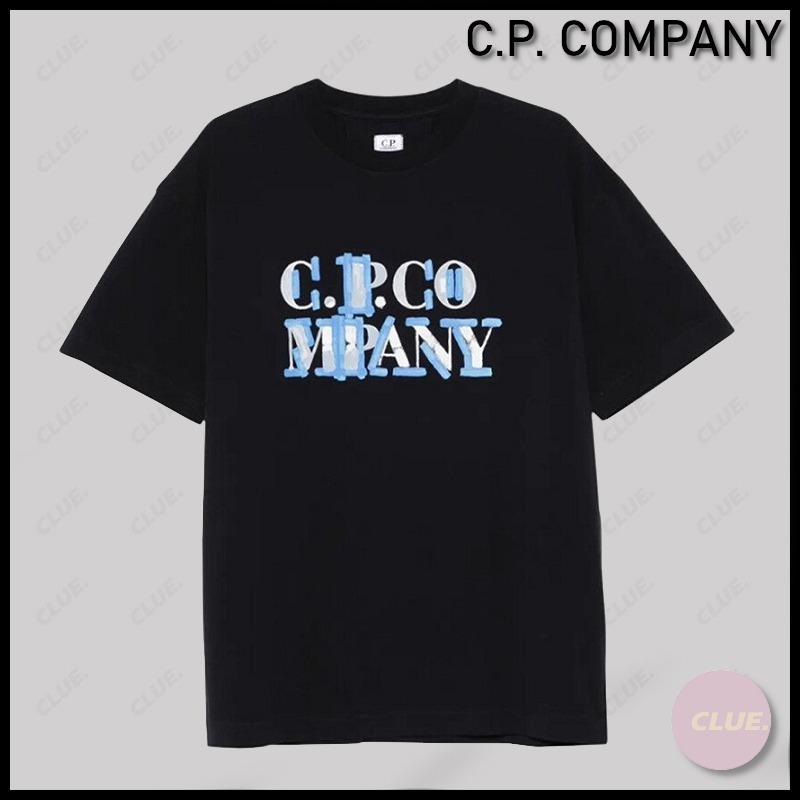 C.P. COMPANY★シーピーカンパニー 30/1 Blurred ロゴ Tシャツ