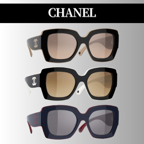 CHANEL◆スクエアサングラス ロゴ 洗練シンプル