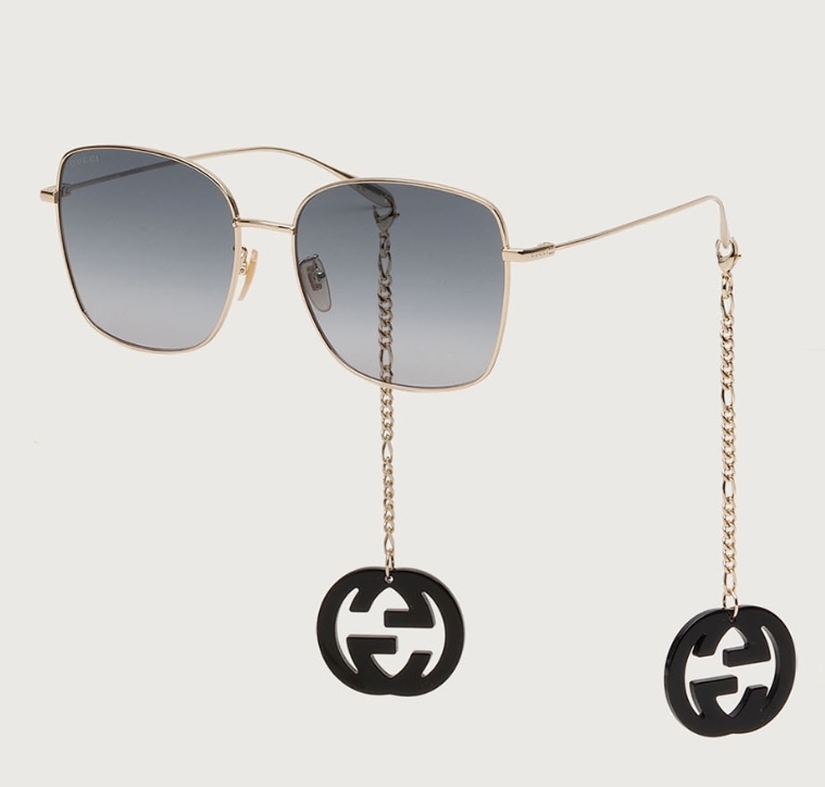 GUCCI●レディース チェインスクェアサングラスGG1030SK 001