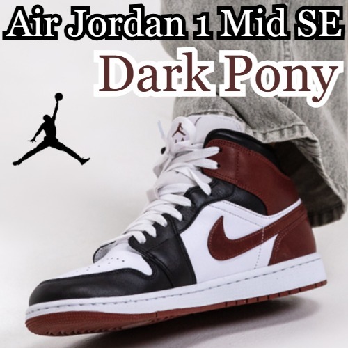 Nike Air Jordan 1 Mid SE Dark Pony エア ジョーダン