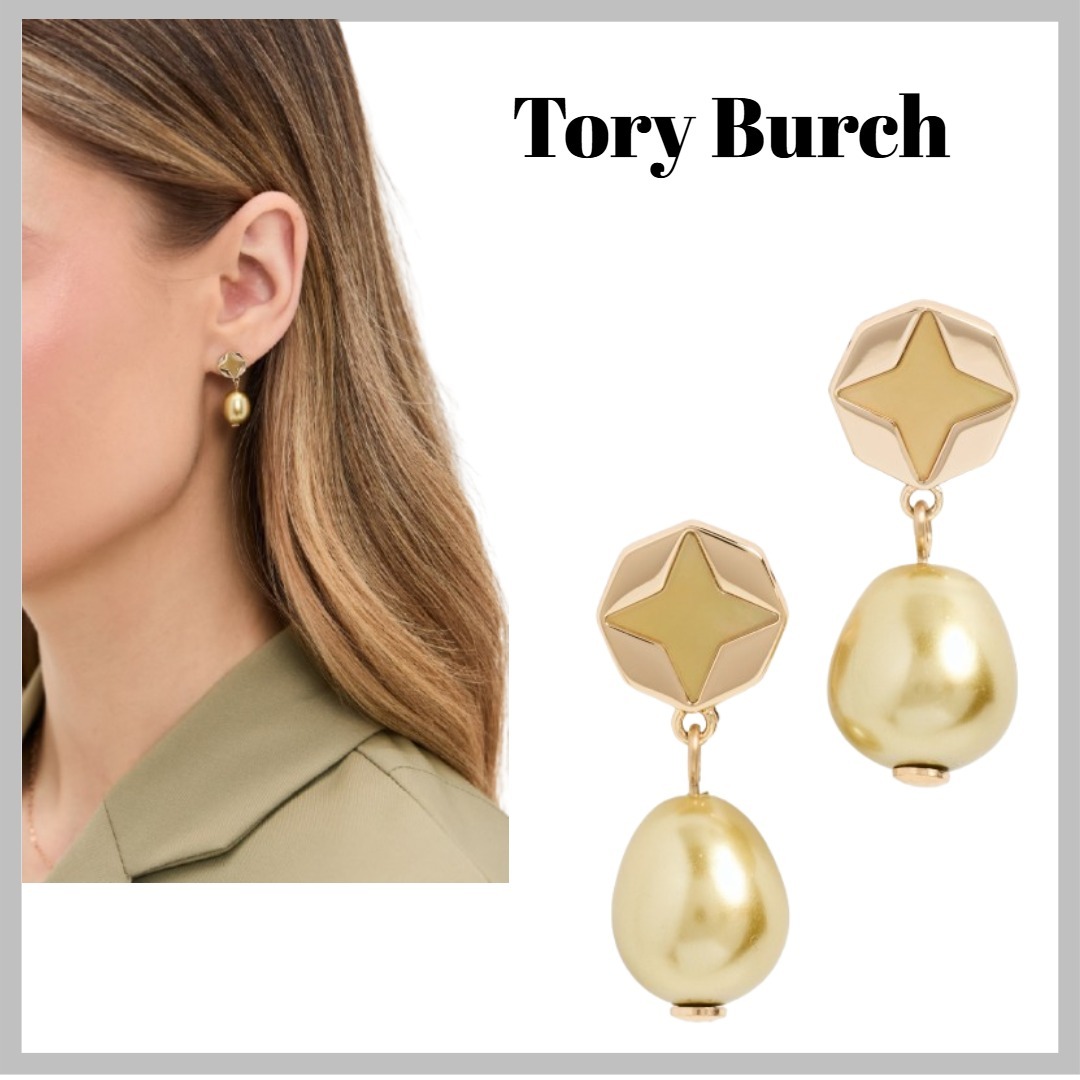 Tory Burch☆パールドロップピアス☆
