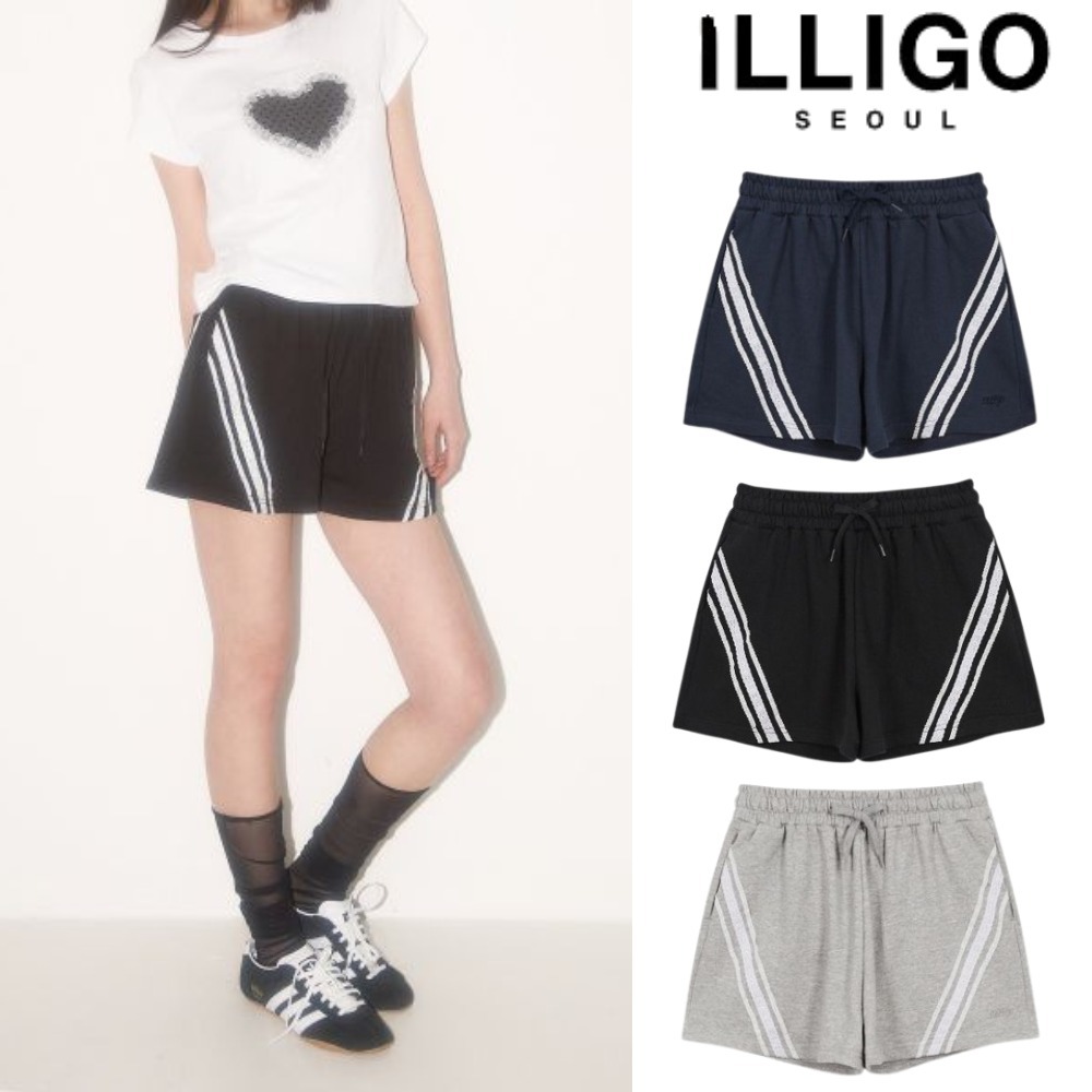 ★ILLIGO★ ★新作★ ILLIGO レースドルフィントラックショーツ