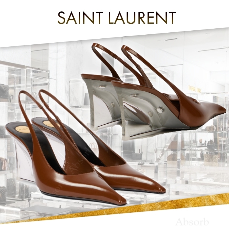 【25SS NEW】SAINT LAURENT / Miller 80 スリングバックパンプス