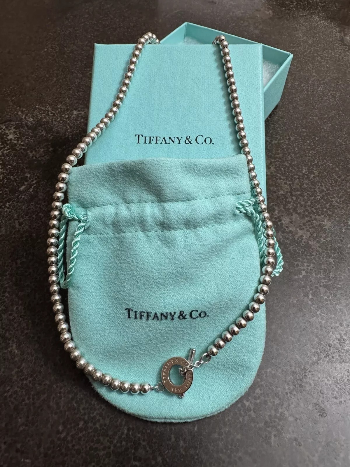 【Tiffany & Co】Toggle Bead Necklaceネックレス