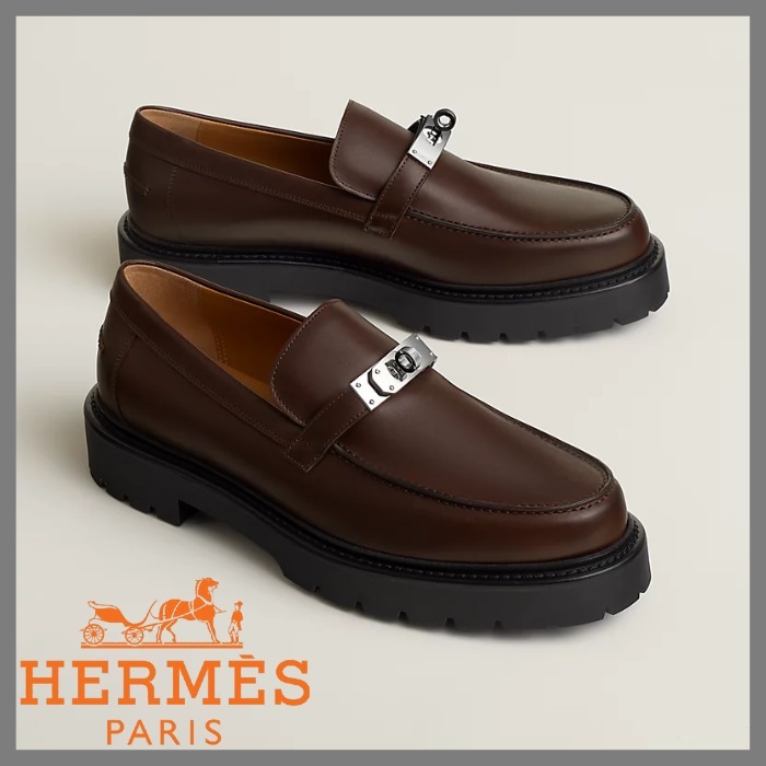 上品★【HERMES】ケリーバックルIcone モカシン