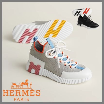 メッシュ/カーフスキン☆【HERMES】 slip-on Lift スニーカー