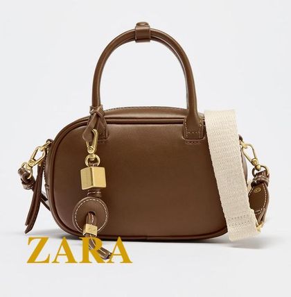 フェイクレザー ZARA(ザラ) ハンドバッグ(レディース) - 海外