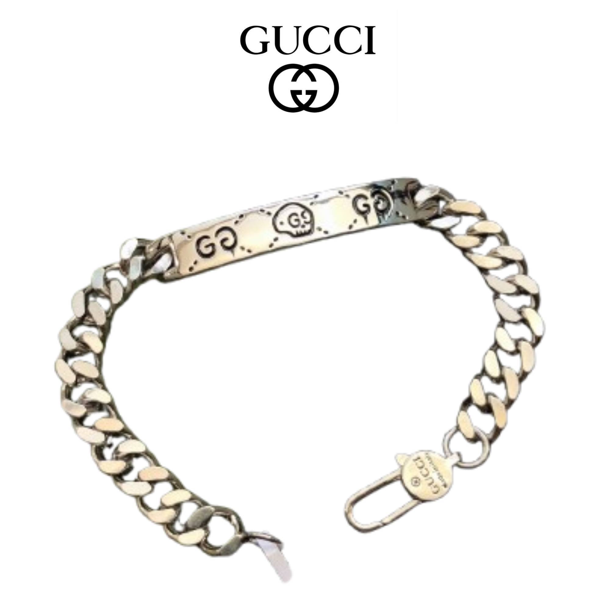 ★送料関税★GUCCI シルバー ダブルG ブレスレット