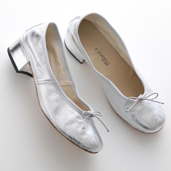 PORSELLI パンプス BALLERINE 95LAMINATA HEEL 3CM
