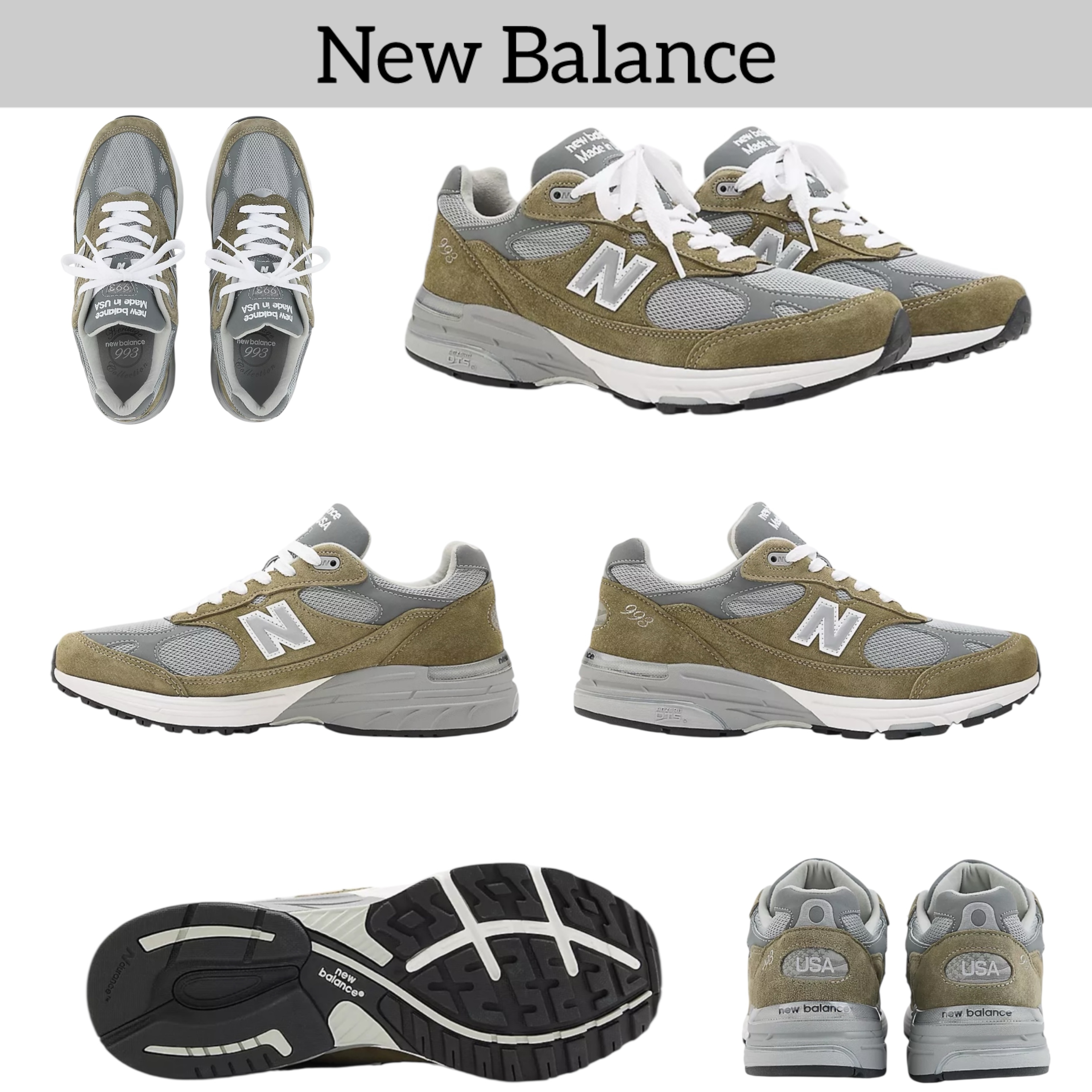 【NB】993 ★Made in USA★ユニセックス定番 Covert Green