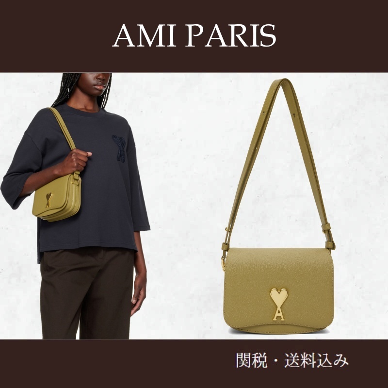 AMI Paris★グリーン Paris Paris バッグ