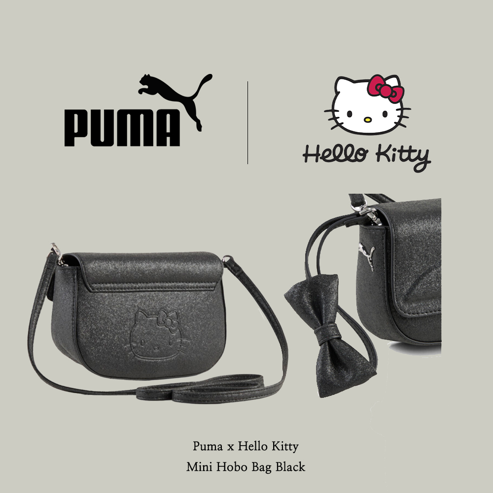【Puma x Hello Kitty】 Mini Hobo Bag Black