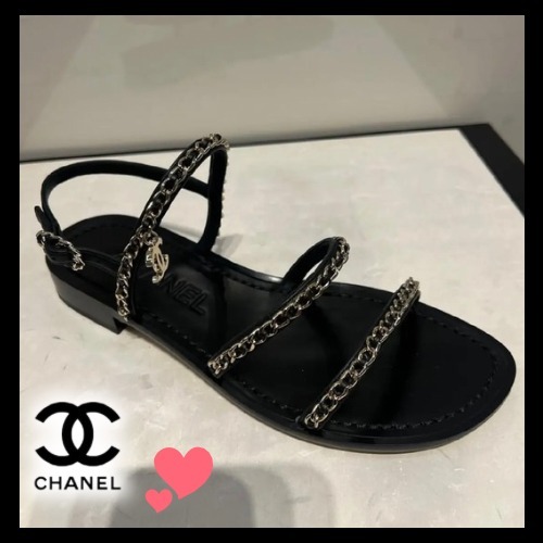 チェーンがお洒落☆大人可愛い♡【CHANEL】 サンダル