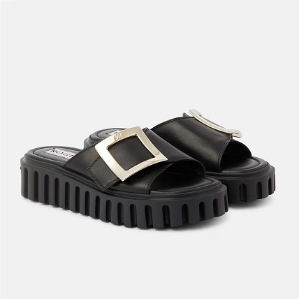 ROGER VIVIER レザーミュール