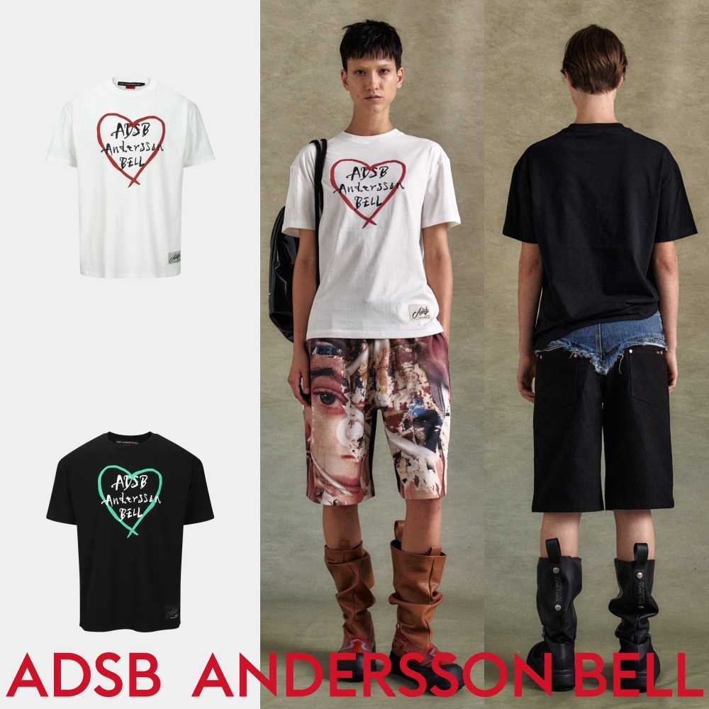 ★ANDERSSON BELL★ ユニセックス ハートケリー ロゴTシャツ