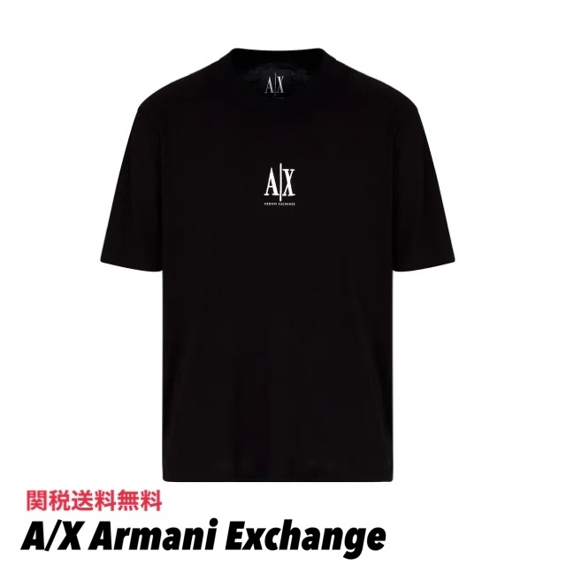 A/X Armani Exchange センターロゴ 半袖 Tシャツ 関税送料無料