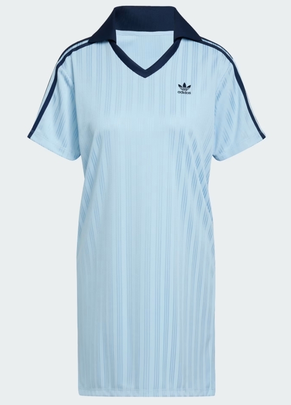 ★adidas/アディカラーフットボール ジャカード Vネックドレス★
