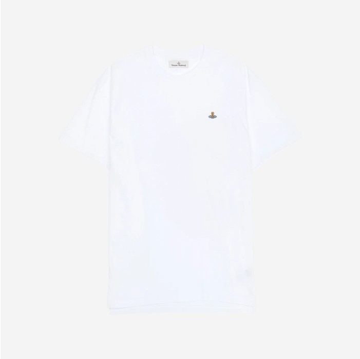 【VIVIENNE WESTWOOD】Orb Embroidered Oversized T-shirt White