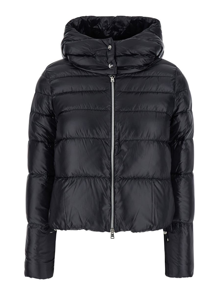 【関税＆送料込み】Herno Black Hooded Down Jacket In Nylon